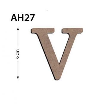 Ah27 Ahşap 6Cm V Harfi