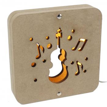 AÜ6 Gitar Motifli Gece Lambası