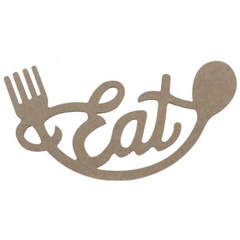 D51 Çatal Kaşıklı Eat Yazısı