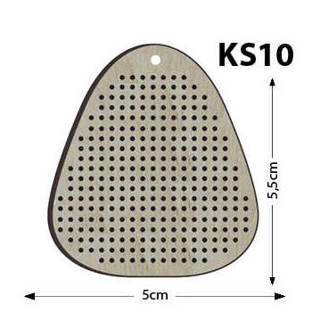 Ks10 - Üçgen Delikli Kasnak Kolye