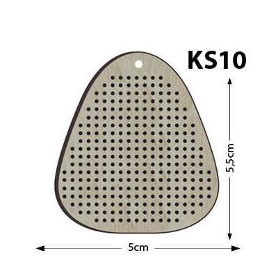 Ks10 - Üçgen Delikli Kasnak Kolye