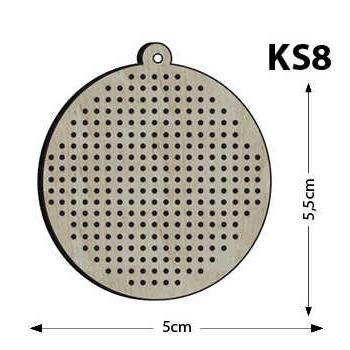 Ks8 - Yuvarlak Delikli Kasnak Kolye