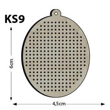 Ks9 - Oval Delikli Kasnak Kolye