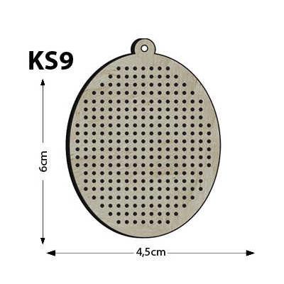 Ks9 - Oval Delikli Kasnak Kolye