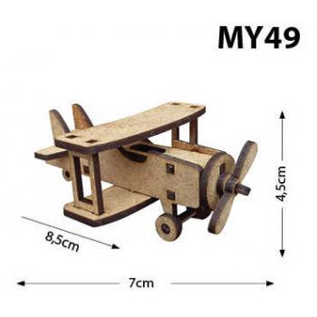 My49 Minyatür Uçak Ahşap Obje