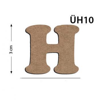 ÜH10 Ahşap 3Cm H Harfi