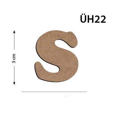 Üh22 Ahşap 3Cm S Harfi