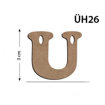 ÜH26 Ahşap 3Cm Ü Harfi