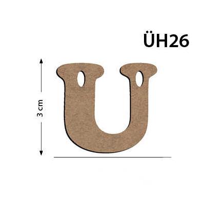 ÜH26 Ahşap 3Cm Ü Harfi